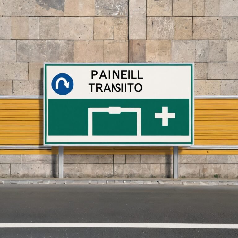 Painel de transito-ruas